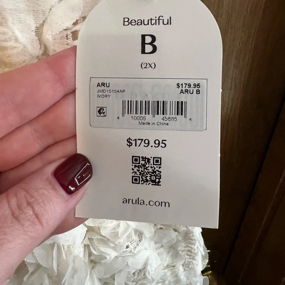 Arula Size B 18/20 Ivory Dress - Picture 3 of 6